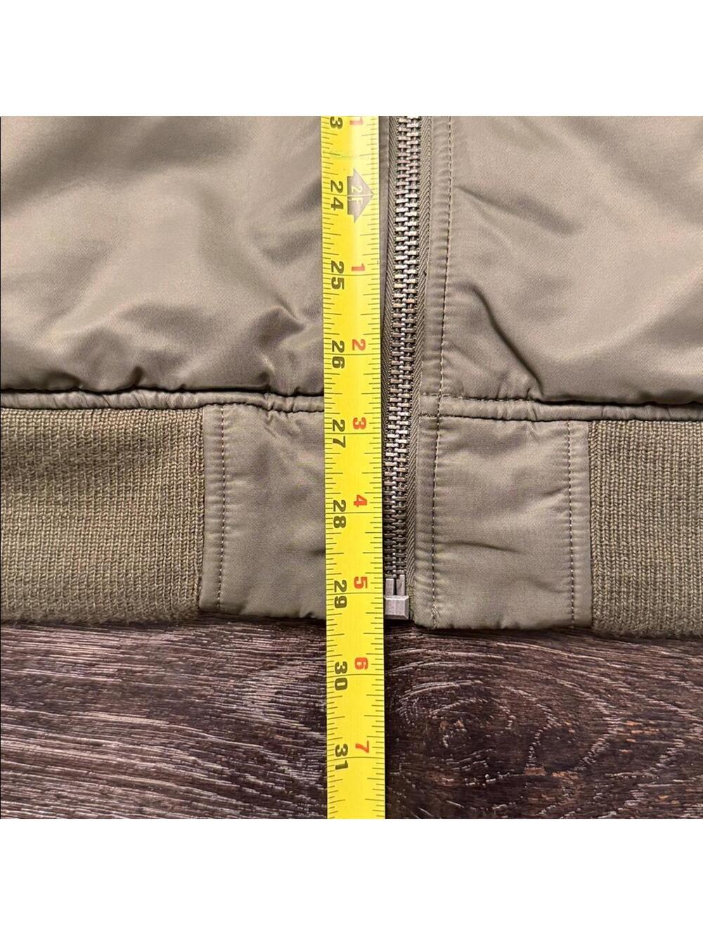 Ralph Lauren Olive Green Bomber Jacket with Patches - Picture 3 of 4